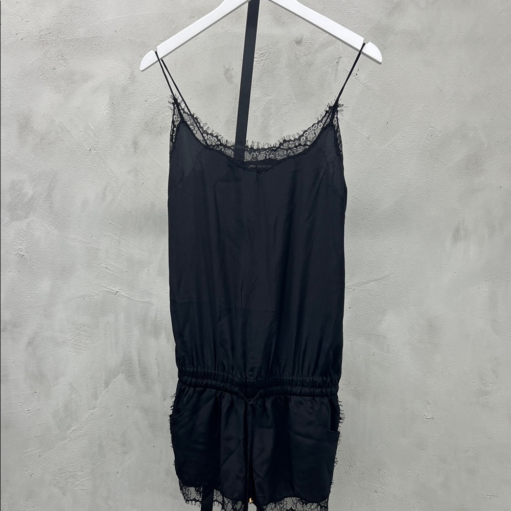 Little Joe Elegant Lace Trimmed Romper